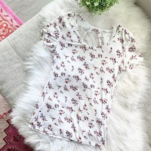 Garage Floral Open Back T-Shirt | Small